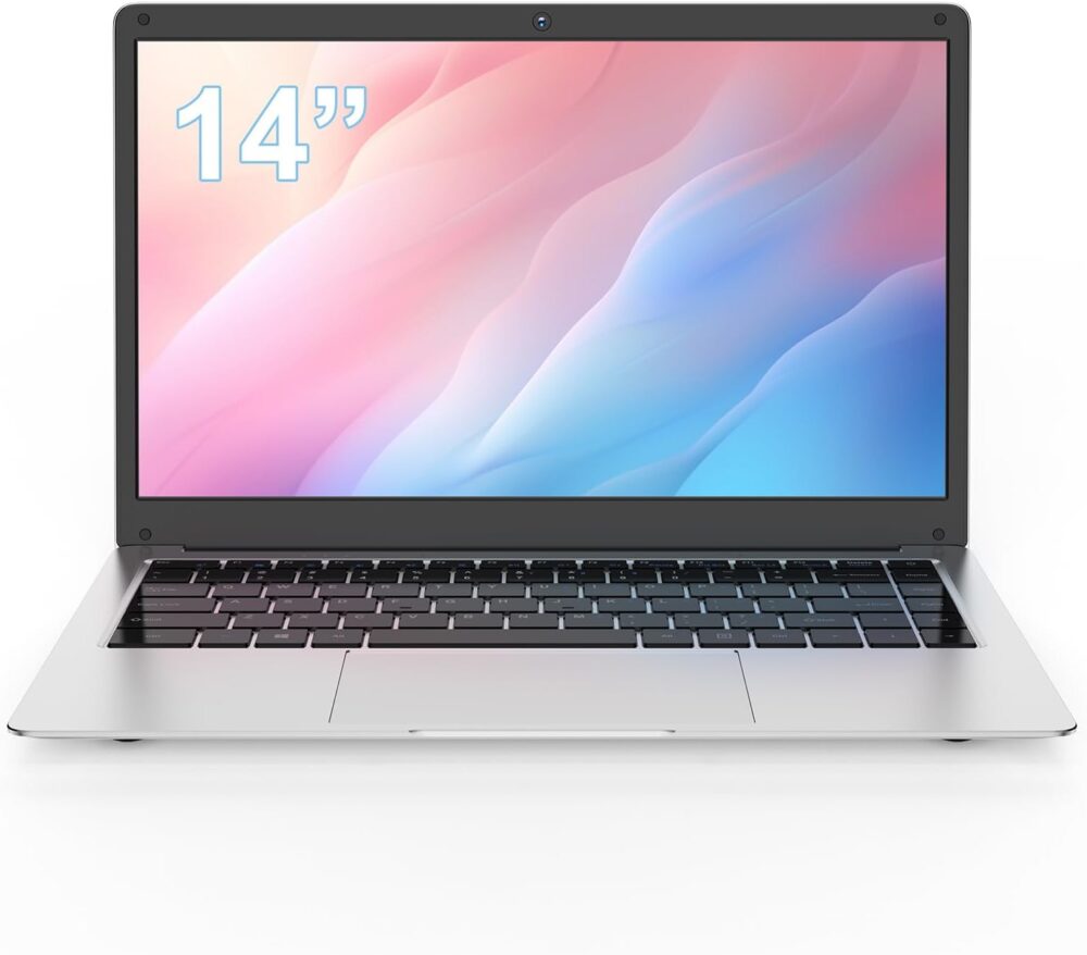 14.1" Laptop Computer 8GB RAM DDR4 256GB SSD Storage Laptops, Celeron N4000 Processors, HD Screen Display Windows 11 for School Students Business, Laptop Silver 2025 - Image 2