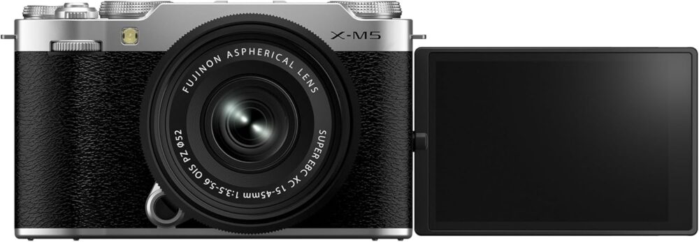 Fujifilm X-M5 Mirrorless Digital Camera XC15-45mmF3.5-5.6 OIS PZ Lens Kit - Silver - Image 7