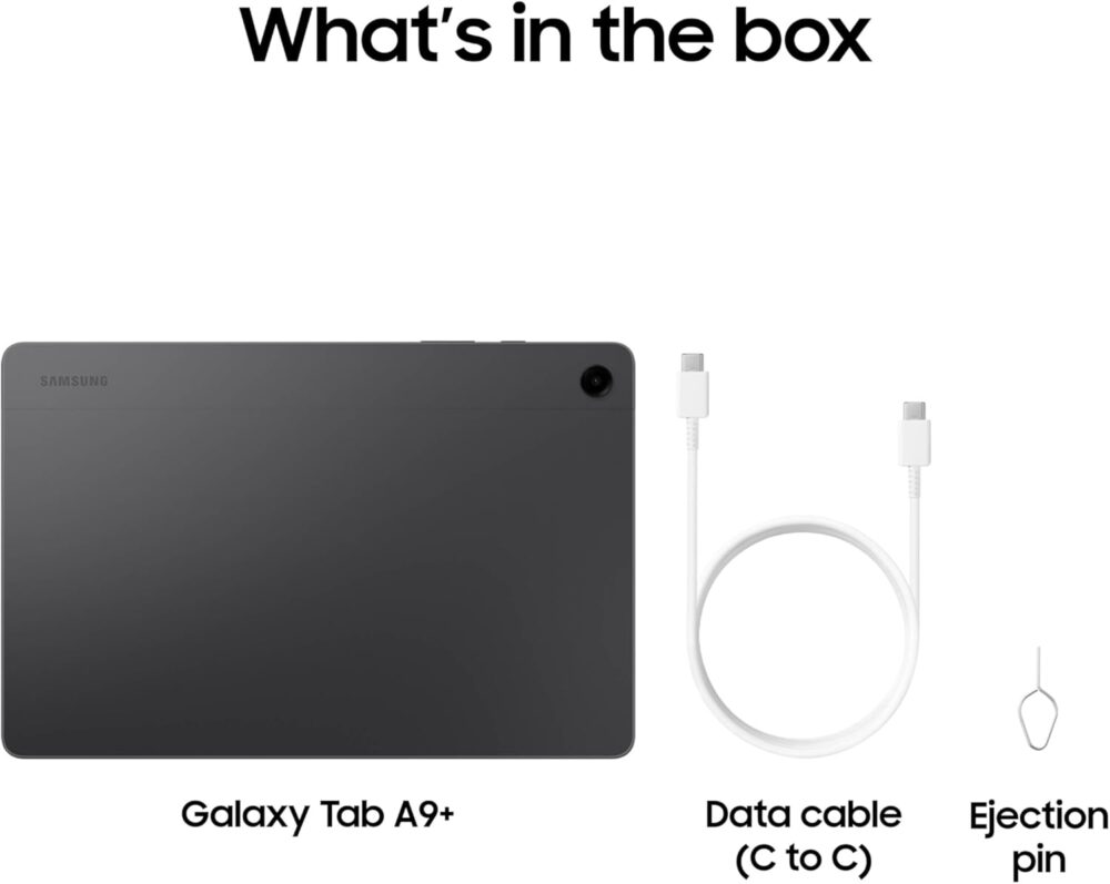Samsung Galaxy Tab A9+ Tablet 11” 64GB Android Tablet, Big Screen, Quad Speakers, Upgraded Chipset, Multi Window Display, Slim, Light, Durable Design, US Version, 2024, Graphite - Image 10