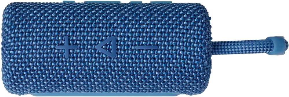 JBL Go 3 Eco - Portable Mini Bluetooth Speaker, big audio and punchy bass, IP67 waterproof and dustproof, 5 hours of playtime, Made in part with recycled materials (Eco Blue) - Image 8
