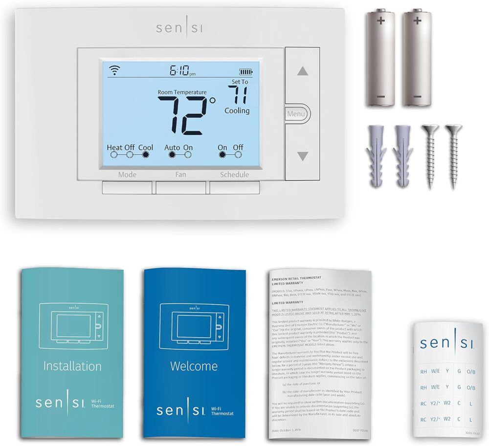 Sensi Smart Thermostat, 100 Years Of Expertise, Wi-Fi, Data Privacy, Programmable, Easy DIY Install, Works With Alexa, Energy Star Certified, Mobile App, ST55 - Image 10