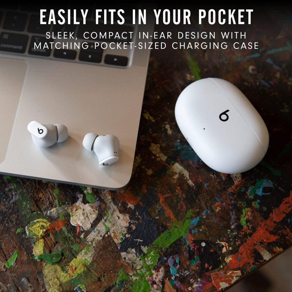 Beats Studio Buds - True Wireless Noise Cancelling Earbuds - Compatible with Apple & Android, Built-in Microphone, IPX4 Rating, Sweat Resistant Earphones, Class 1 Bluetooth Headphones - White - Image 8