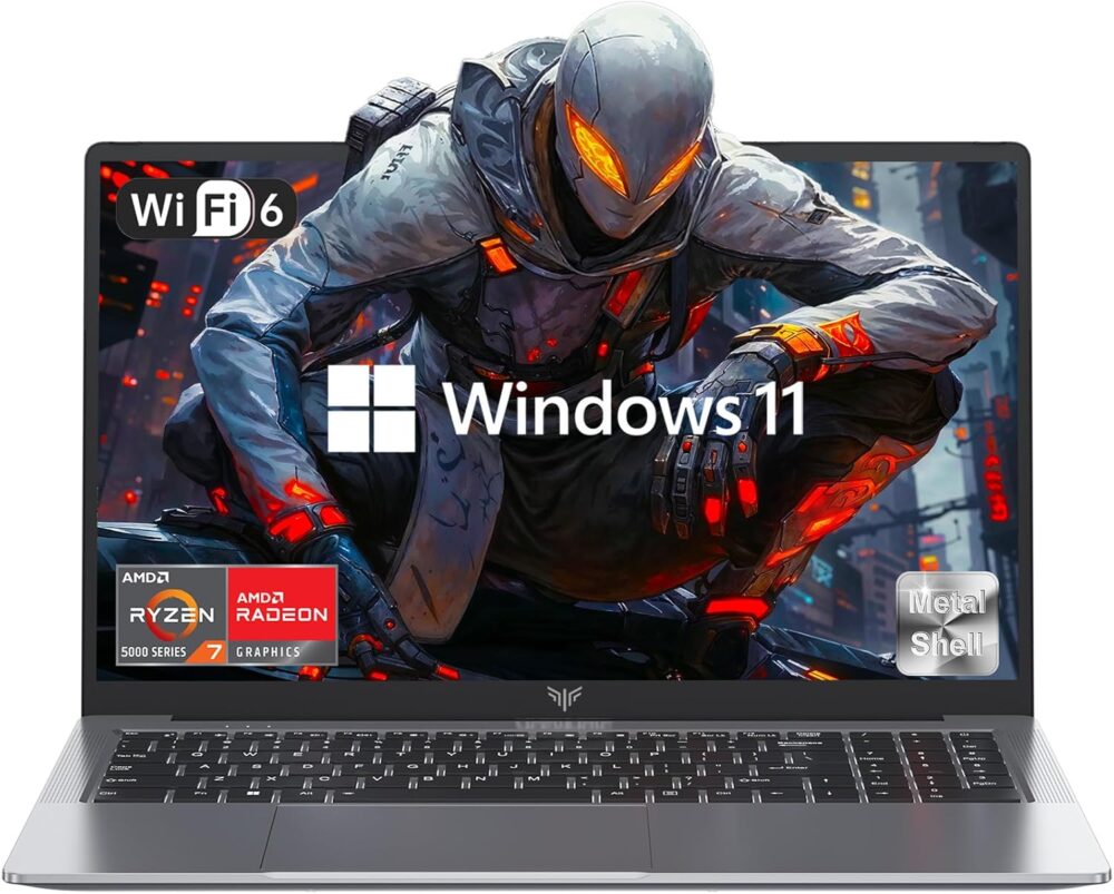 2025 Gaming Laptop, Laptop with AMD Ryzen 7 5700U (8C/16T, Up to 4.3GHz), 16GB RAM 512GB NVMe SSD Laptop Computer, Radeon RX Vega 8 Graphics, 16.1-inch FHD Display, WiFi 6, 53Wh Battery, Backlit KB - Image 5