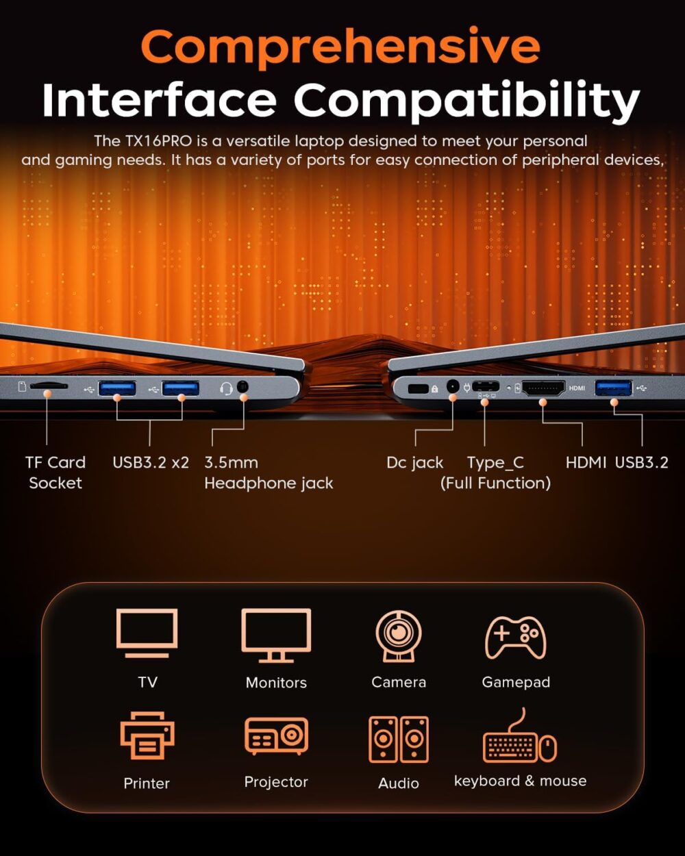 2025 Gaming Laptop, Laptop with AMD Ryzen 7 5700U (8C/16T, Up to 4.3GHz), 16GB RAM 512GB NVMe SSD Laptop Computer, Radeon RX Vega 8 Graphics, 16.1-inch FHD Display, WiFi 6, 53Wh Battery, Backlit KB - Image 7