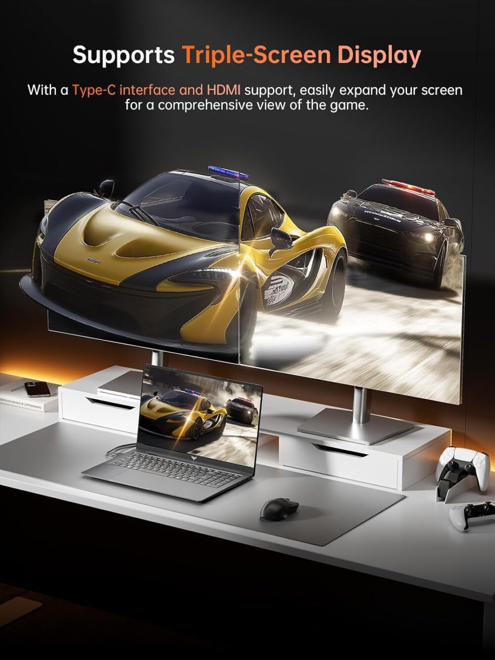 2025 Gaming Laptop, Laptop with AMD Ryzen 7 5700U (8C/16T, Up to 4.3GHz), 16GB RAM 512GB NVMe SSD Laptop Computer, Radeon RX Vega 8 Graphics, 16.1-inch FHD Display, WiFi 6, 53Wh Battery, Backlit KB - Image 10