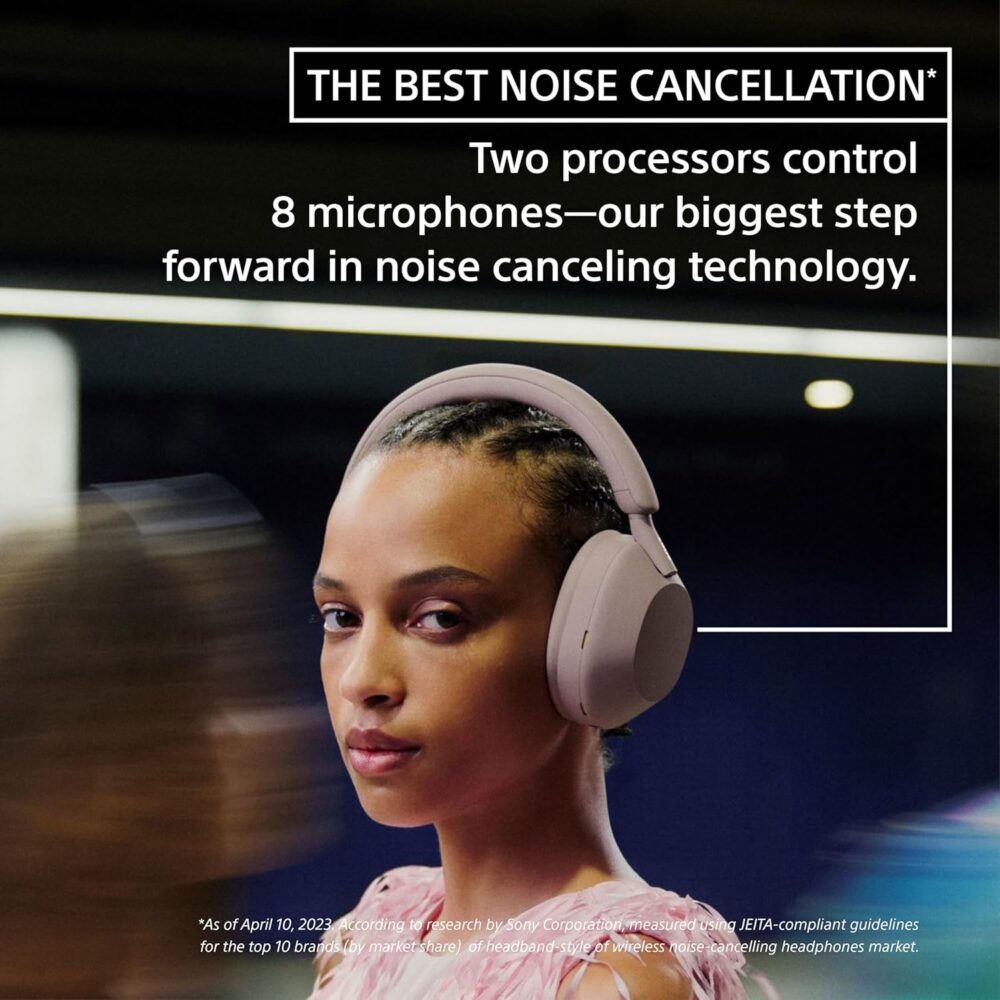Sony WH-1000XM5 The Best Wireless Noise Canceling Headphones, Auto NC Optimizer, 30-Hour Battery, Alexa Voice Control, Black - Image 4