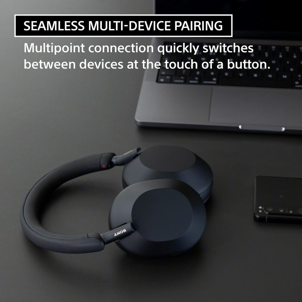 Sony WH-1000XM5 The Best Wireless Noise Canceling Headphones, Auto NC Optimizer, 30-Hour Battery, Alexa Voice Control, Black - Image 8