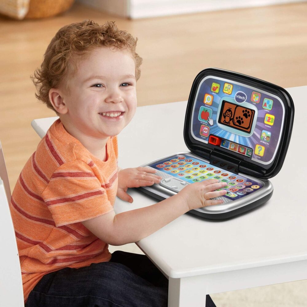 VTech Play Smart Preschool Laptop, Black - Image 5