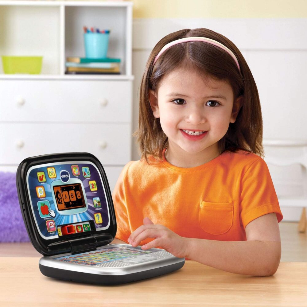 VTech Play Smart Preschool Laptop, Black - Image 6