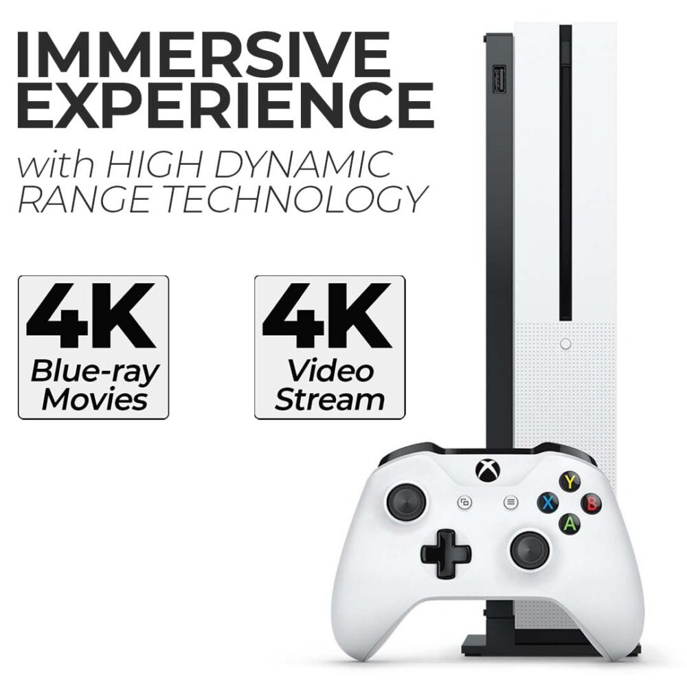 Zeust Xbox One S 512GB Console Bundle - Includes the Xbox One Series S 500 GB Console White, 1 Wireless Controller, HDMI Cable, and Microfiber Cloth - Compact Digital Gaming Console (Renewed) - Image 6