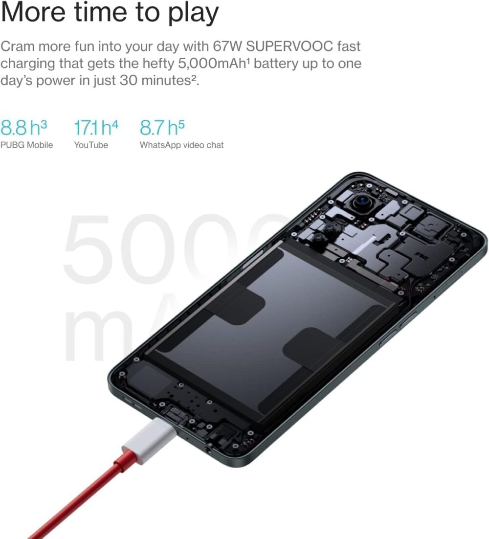 OnePlus Nord N30 5G (128GB, 8GB) 6.72" 120Hz LCD, 108MP Camera, Snapdragon, 3.5mm Jack (US Model Fully Unlocked for T-Mobile, AT&T, Verizon, Global 4G LTE) (w/ 50W Charger & 256GB SD, Gray) - Image 3