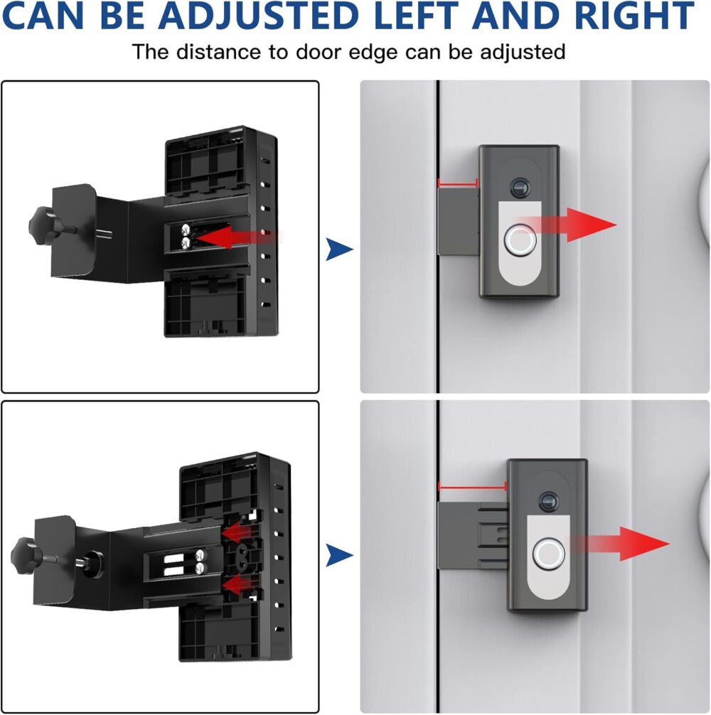KIMILAR Anti-Theft Video Doorbell Mount Compatible with Ring/Blink Wireless Video Doorbell, Adjustable Mounting Bracket Accessories for Houses, Apartments, Businesses, Not for Security Door - Image 6
