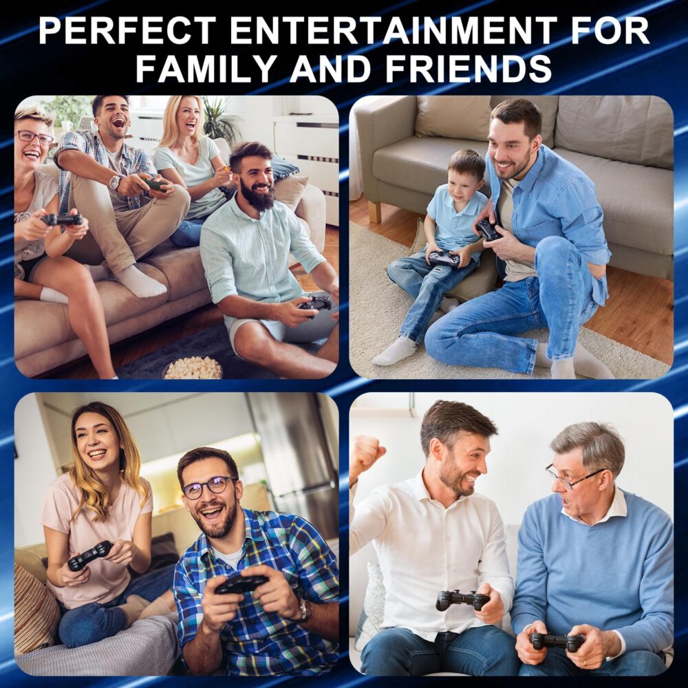 2025 Upgrade Retro Gaming Console, Wireless Retro Game Console Stick with 18 Built-In Emulator, 20000+ Games, Plug and Play Video Games for Tv, 4K HDMI Output with 2 2.4G Wireless Controllers (64GB) - Image 8