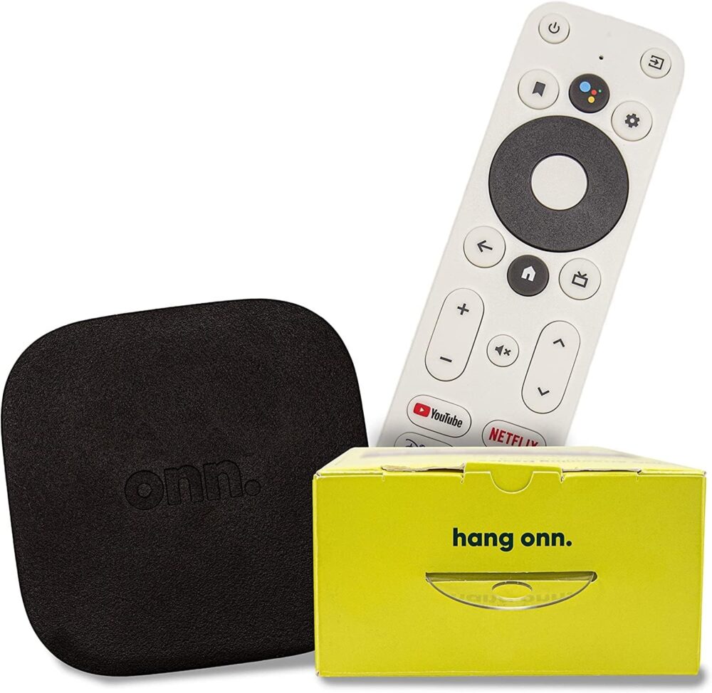 ONN Android TV 4K UHD Streaming Device with Voice Remote Control Google Assistant & High Speed HDMI Cable (100026240) Black - Image 5