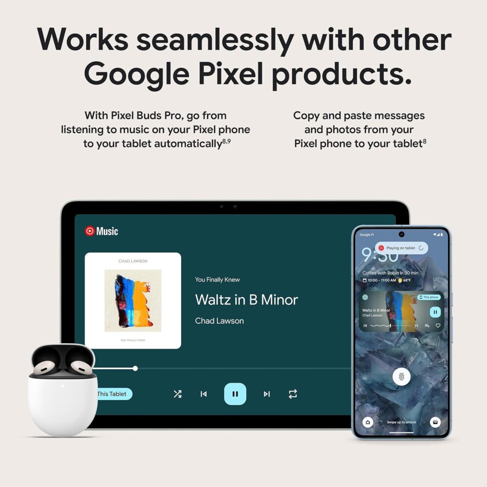 Google Pixel Tablet - Android Tablet with 11-Inch Screen and Extra-Long Battery Life - Hazel - 8 GB RAM - 128 GB - Image 9
