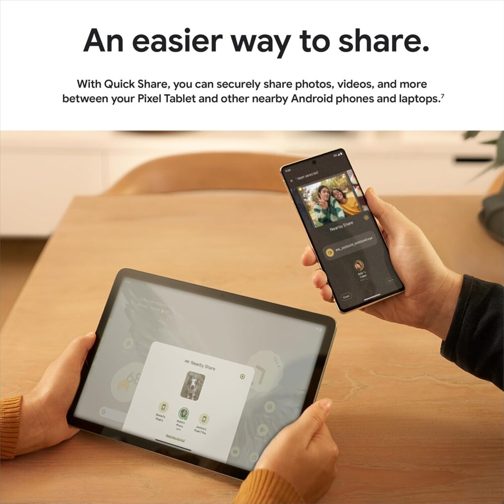 Google Pixel Tablet - Android Tablet with 11-Inch Screen and Extra-Long Battery Life - Hazel - 8 GB RAM - 128 GB - Image 13