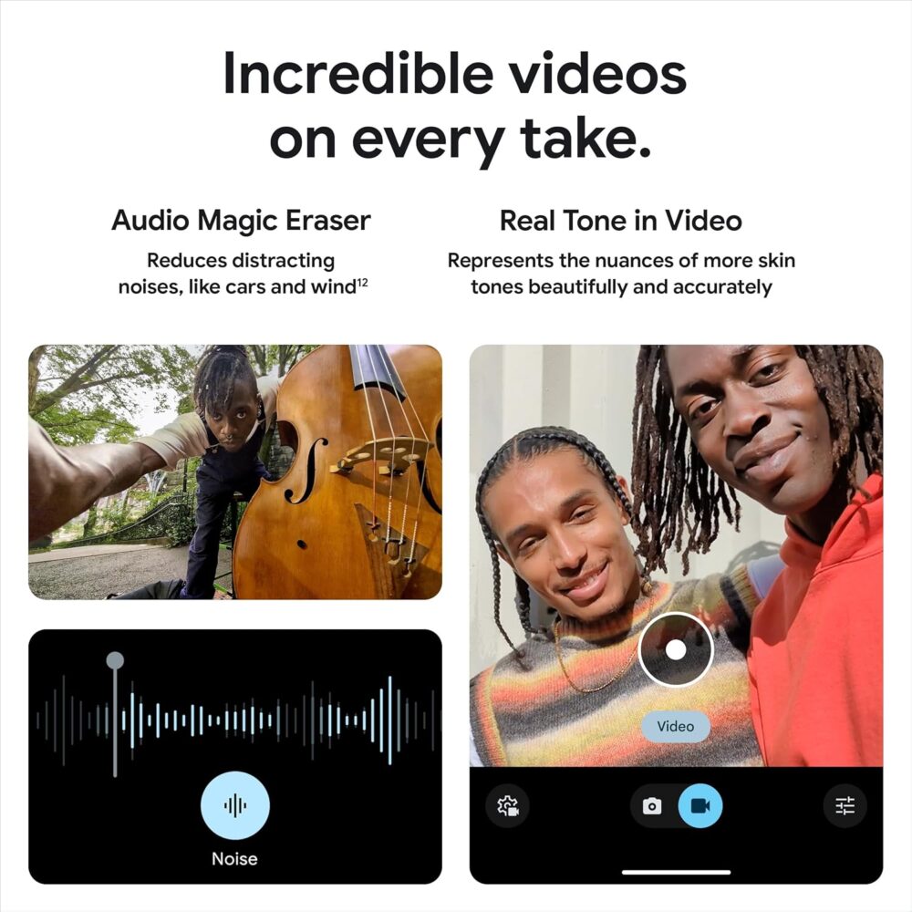 Google Pixel 8a - Unlocked Android Phone with Google AI, Advanced Pixel Camera and 24-Hour Battery - Obsidian - 128 GB - Image 4