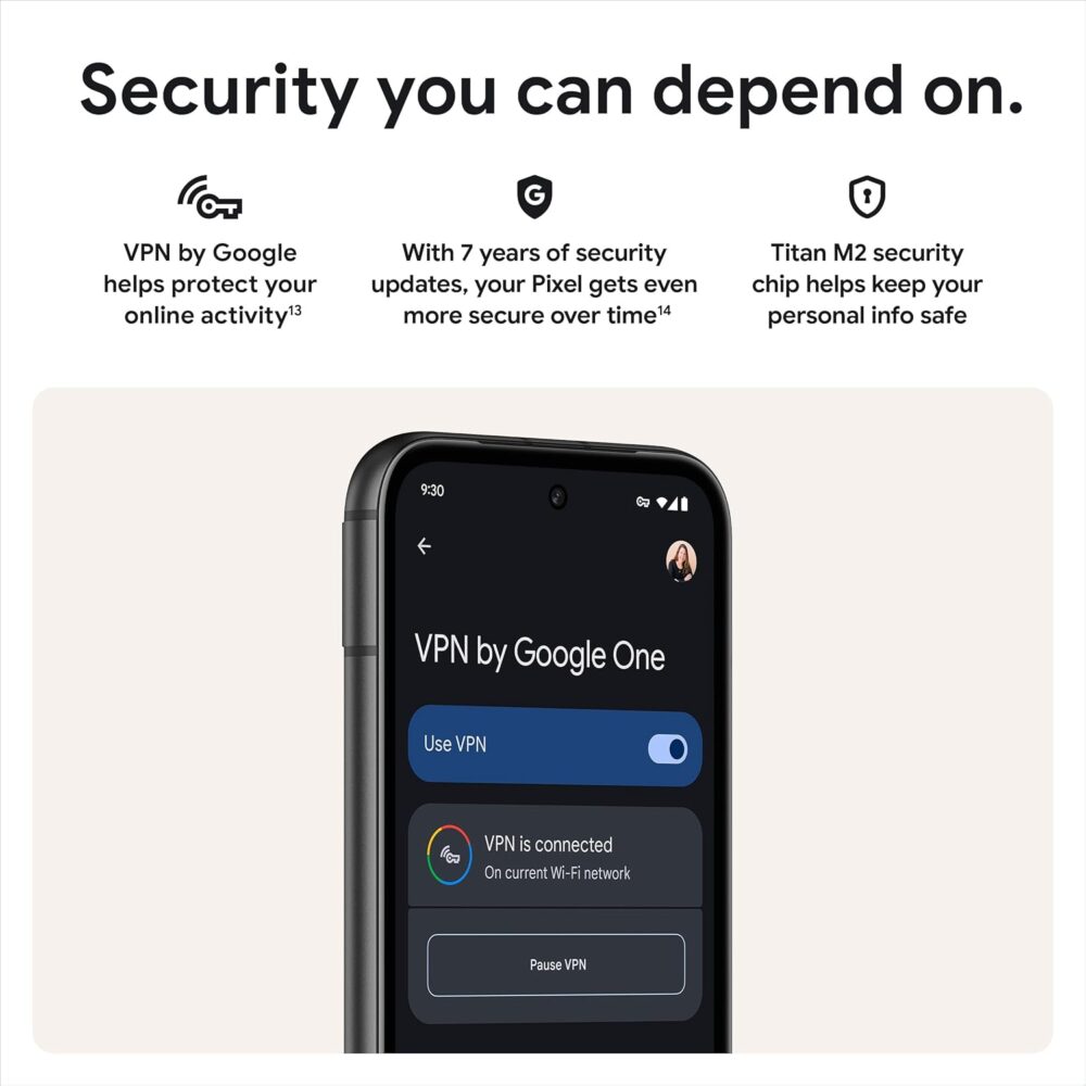 Google Pixel 8a - Unlocked Android Phone with Google AI, Advanced Pixel Camera and 24-Hour Battery - Obsidian - 128 GB - Image 7