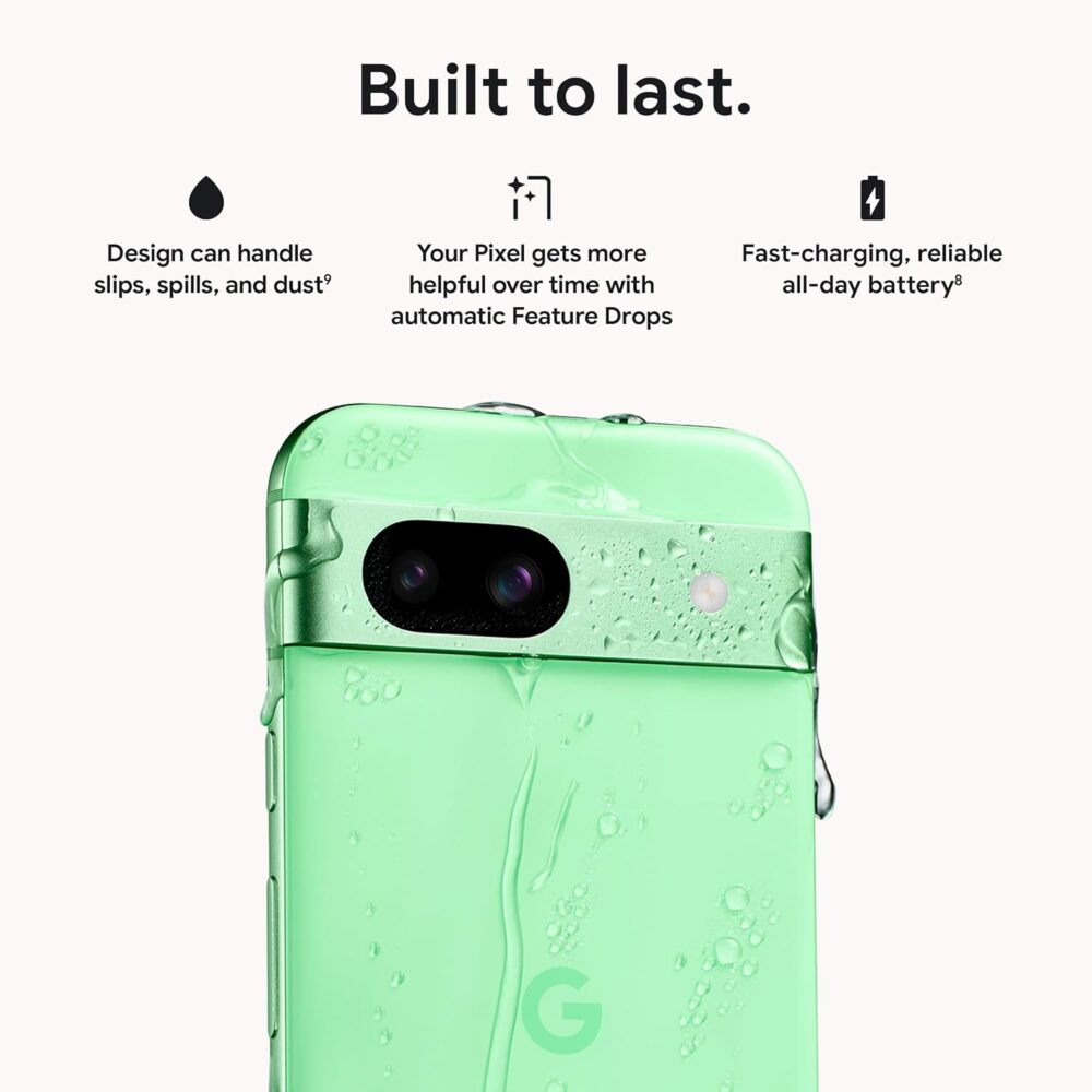 Google Pixel 8a - Unlocked Android Phone with Google AI, Advanced Pixel Camera and 24-Hour Battery - Obsidian - 128 GB - Image 10