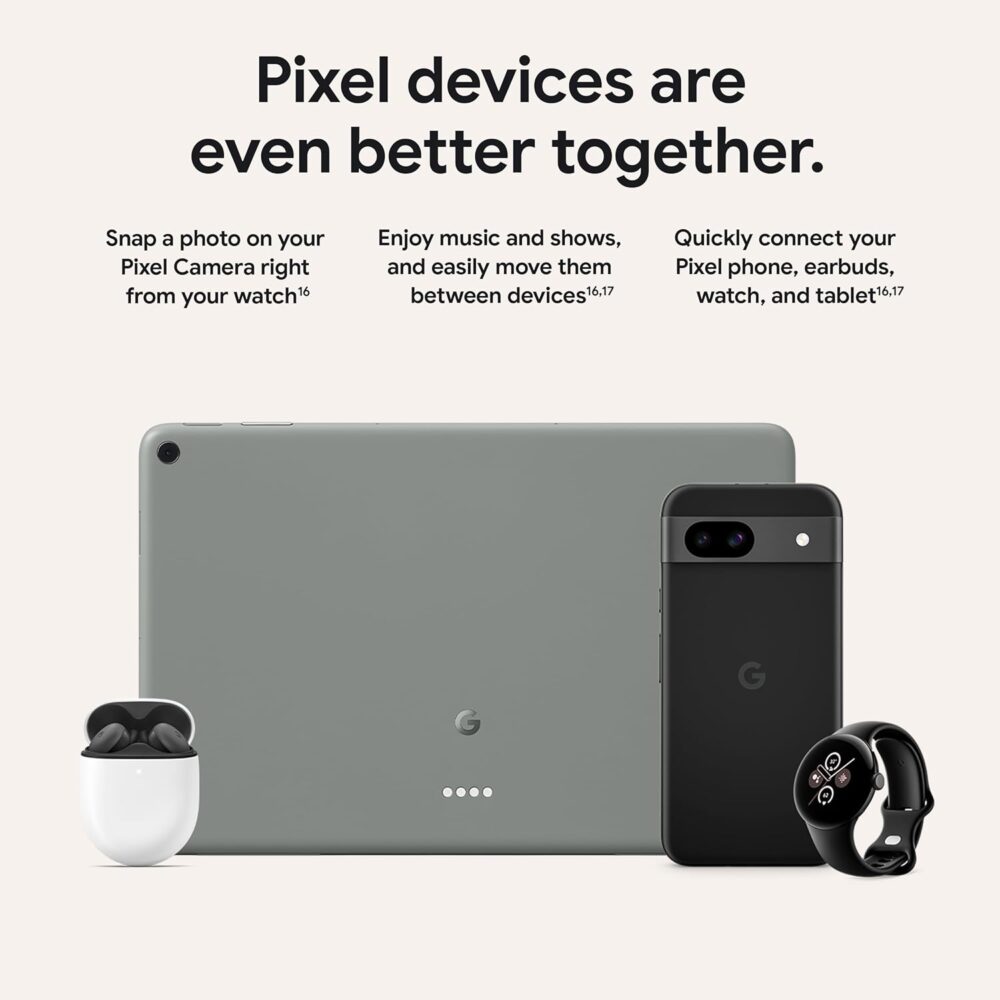 Google Pixel 8a - Unlocked Android Phone with Google AI, Advanced Pixel Camera and 24-Hour Battery - Obsidian - 128 GB - Image 11