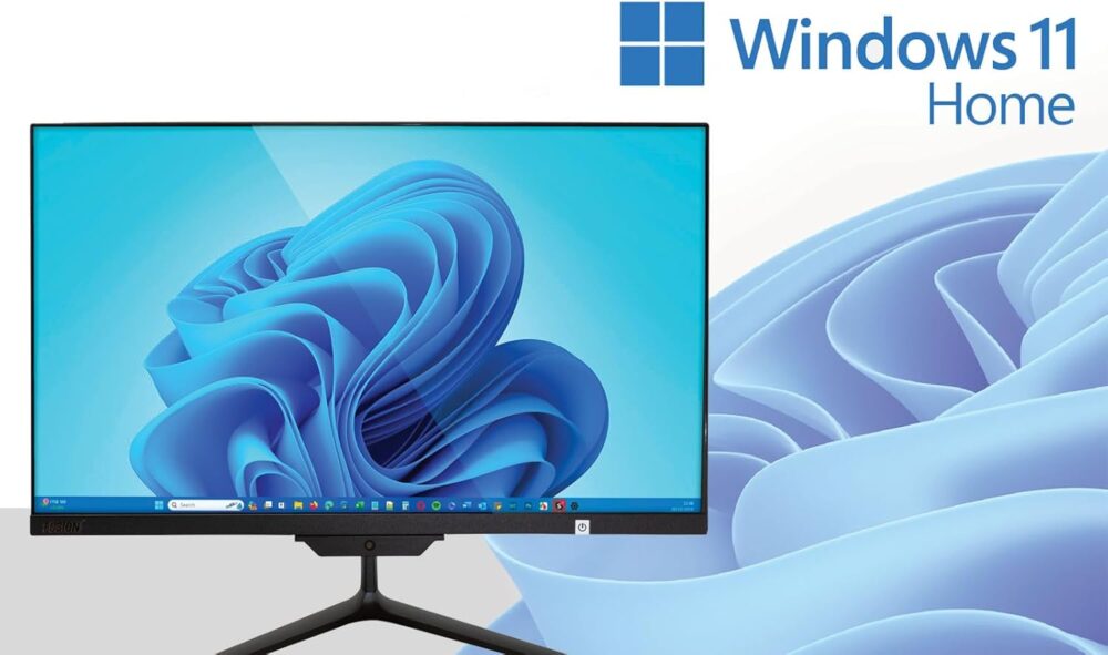 21.5" Full HD All in One PC Desktop Computer - Windows 11 Home - N4120 CPU, 4GB RAM, 128GB SSD, Dual-Band Wi-Fi, Bluetooth, Expandable HDD - AIO PC with Front Camera, Wireless Keyboard & Mouse - Image 9