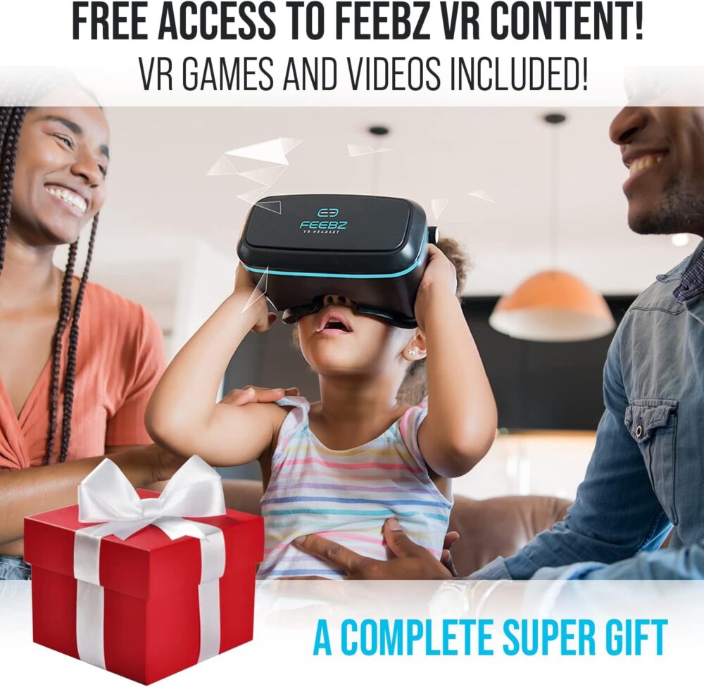 VR Headset for iPhone & Android 1.0 - for Kids | with Links to 3D VR Videos + VR Games for Android | Virtual Reality Goggles Set for Phones 4.5"-6.5" - Image 4