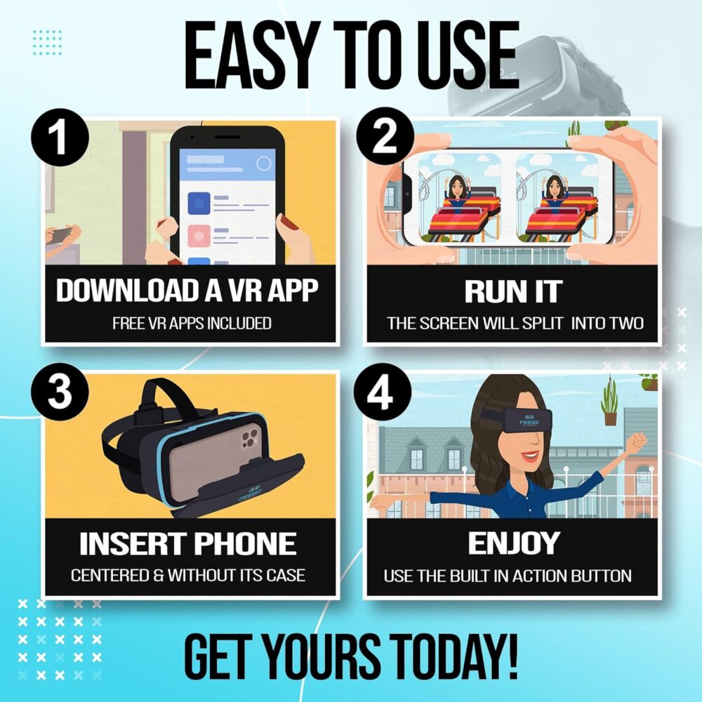 VR Headset for iPhone & Android 1.0 - for Kids | with Links to 3D VR Videos + VR Games for Android | Virtual Reality Goggles Set for Phones 4.5"-6.5" - Image 6