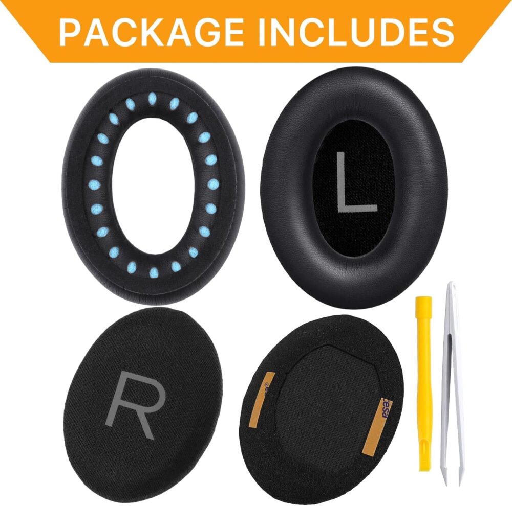 Replacement Ear Pads for Bose QuietComfort 45 (QC45)/QuietComfort SE (QC SE)/New QuietComfort Wireless Over Ear Headphones, Earpads Cushions with Softer Leather and Thicker Memory Foam - Image 6