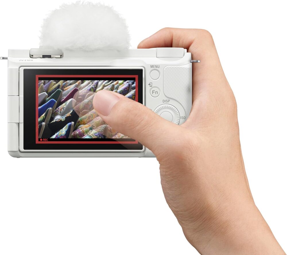 Sony Alpha ZVE10 II - APS-C Interchangeable Lens Mirrorless Content Creators’ Camera - White - with Lens - Image 5