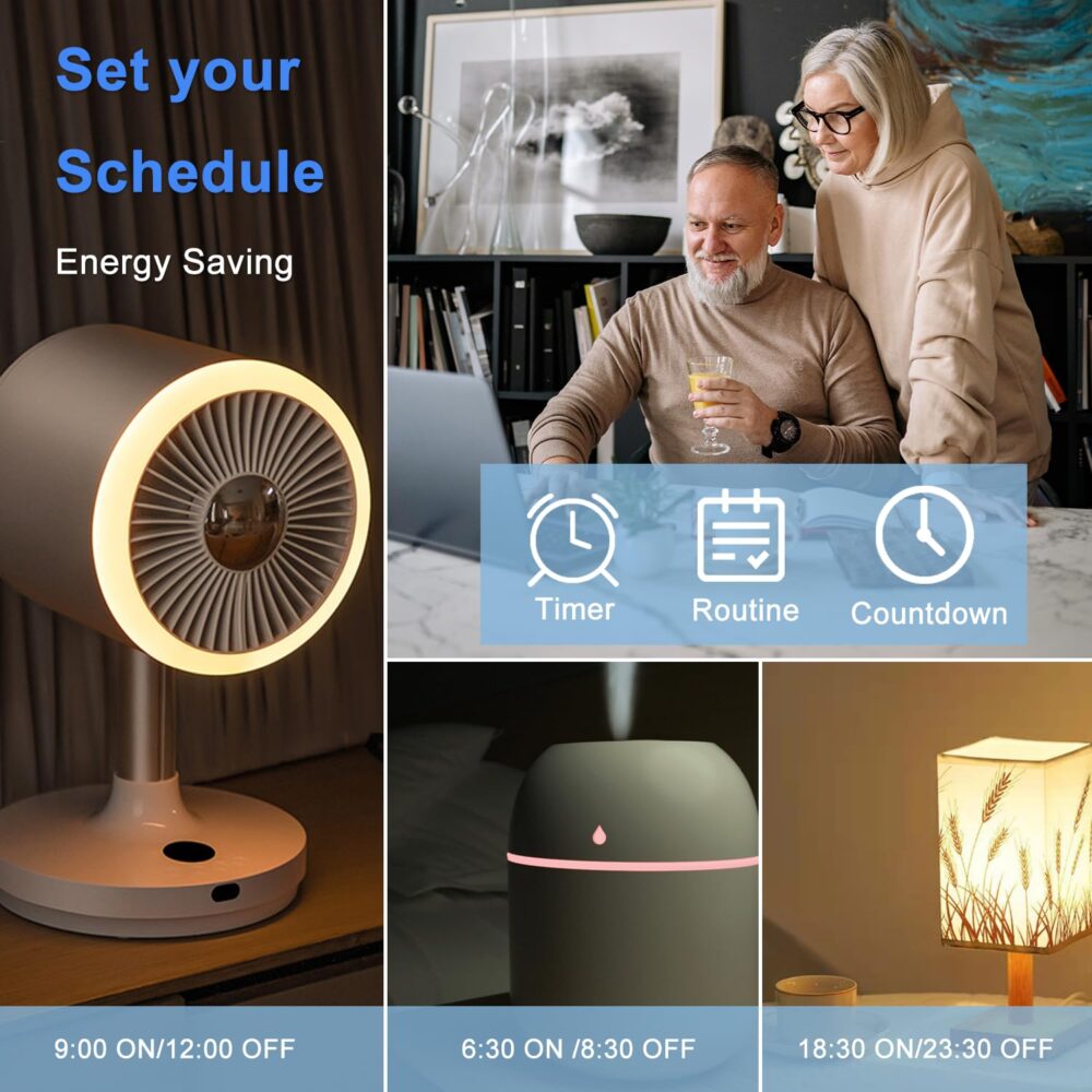 YNF Smart Plug, Simple Setup with One Voice Command, Works with Alexa Only, Voice Control, Remote Control, Timer Function, ETL Listed, Bluetooth Mesh, Alexa Echo Required (4 Pack) - Image 8