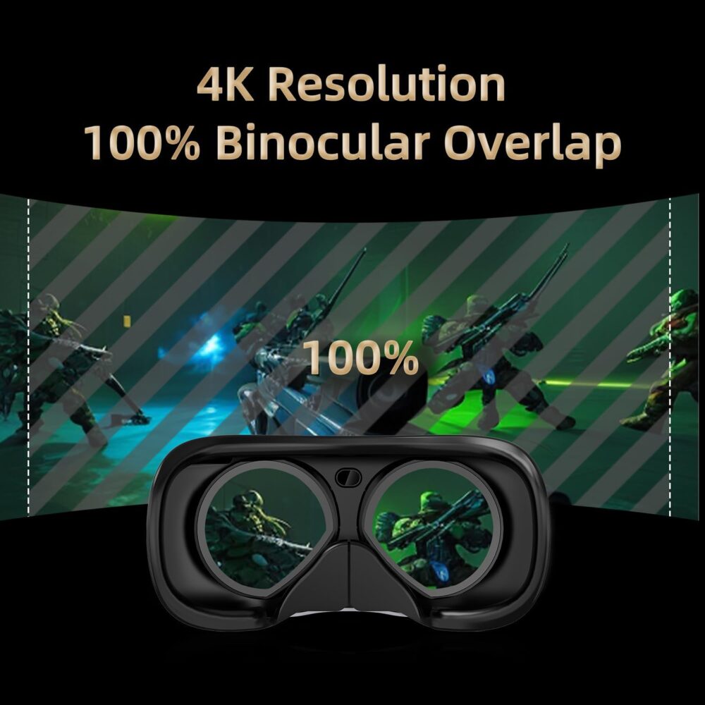 DPVR E4 VR Headsets, PCVR Headset with Controller, Virtual Reality Headset for PC Games, Support SteamVR Games - Image 5