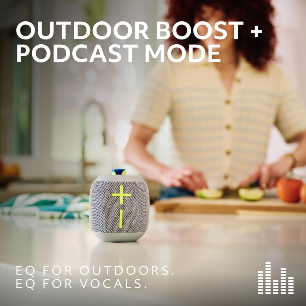 Ultimate Ears WONDERBOOM 4 Portable Waterproof Bluetooth Speaker with Big Bass and 360-Degree Sound, Dustproof Floating Speaker with 131ft (40m) Range - Gray - Image 4
