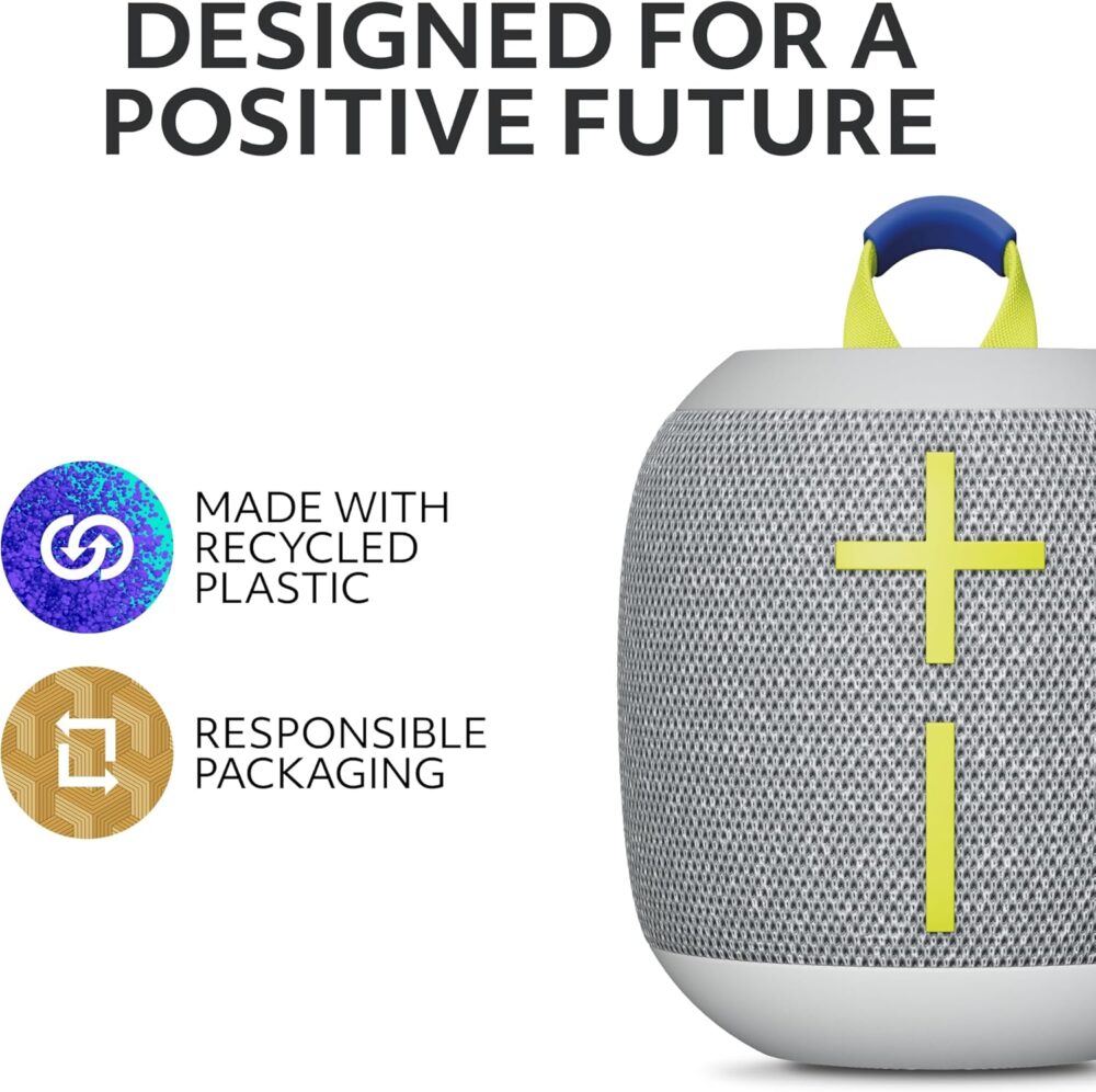 Ultimate Ears WONDERBOOM 4 Portable Waterproof Bluetooth Speaker with Big Bass and 360-Degree Sound, Dustproof Floating Speaker with 131ft (40m) Range - Gray - Image 7