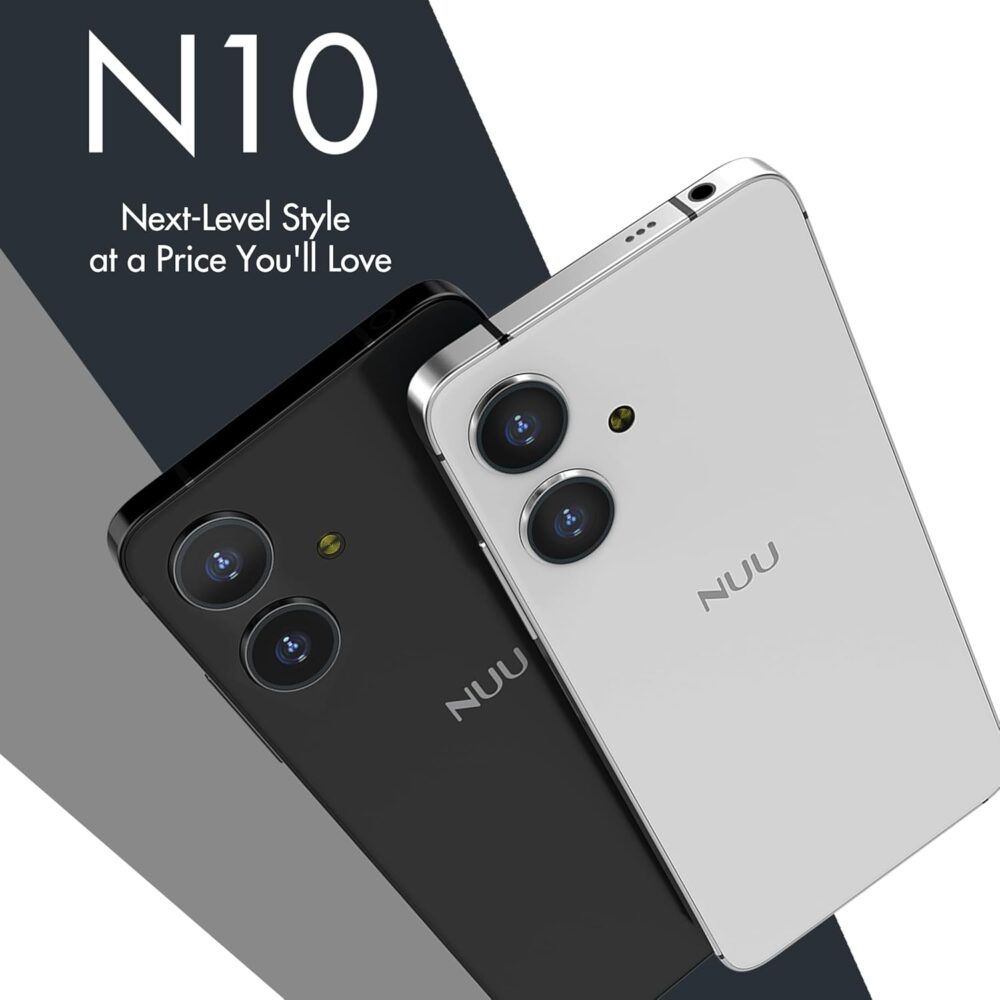 NUU N10 Basic Cell Phone for T-Mobile, Mint, Metro, Qlink, Tello and More 4GB/128GB, Perfect for Teenagers, Dual SIM 4G, Octa-Core 6.6" 90Hz HD+, Unlocked Phones Android Phone 14, US Warranty (White) - Image 7