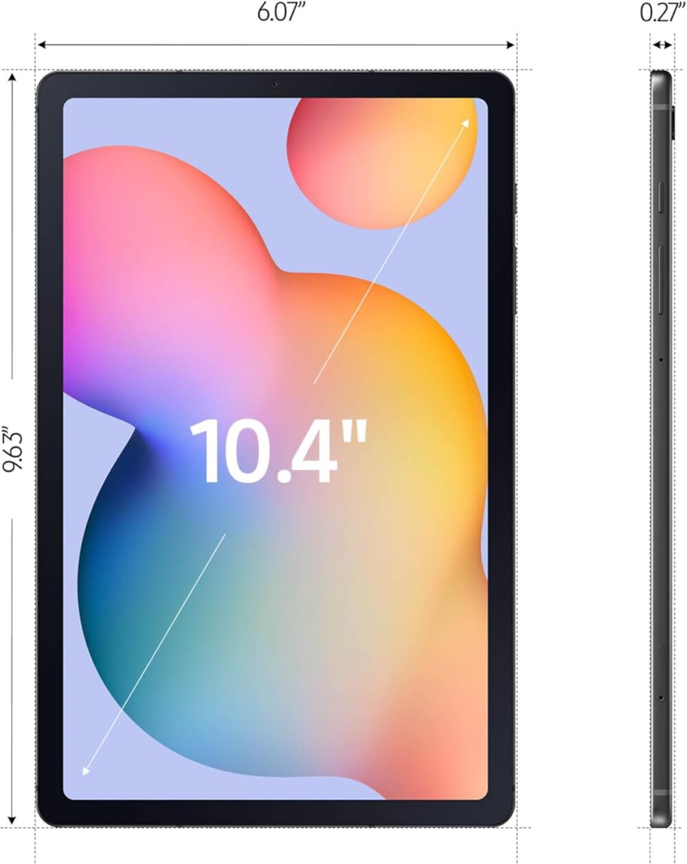 SAMSUNG Galaxy Tab S6 Lite 10.4' 64GB WiFi Android Tablet, S Pen Included, Gaming Ready, Long Battery Life, Slim Metal Design, Expandable Storage, US Version, Oxford Gray, Amazon Exclusive (2024) - Image 9