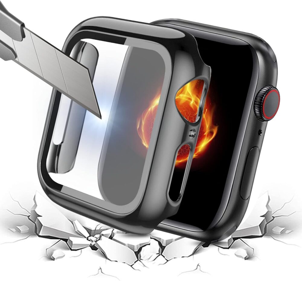 Compatible with Apple Watch Band 49mm 46mm 44mm 45mm 42mm 40mm 38mm 41mm, Stainless Steel iWatch Bands with 2 Pack Tempered Glass Screen Case for Series 10/9 Ultra 2 8/7/6/5/4/3/2/1/SE for Men - Image 3