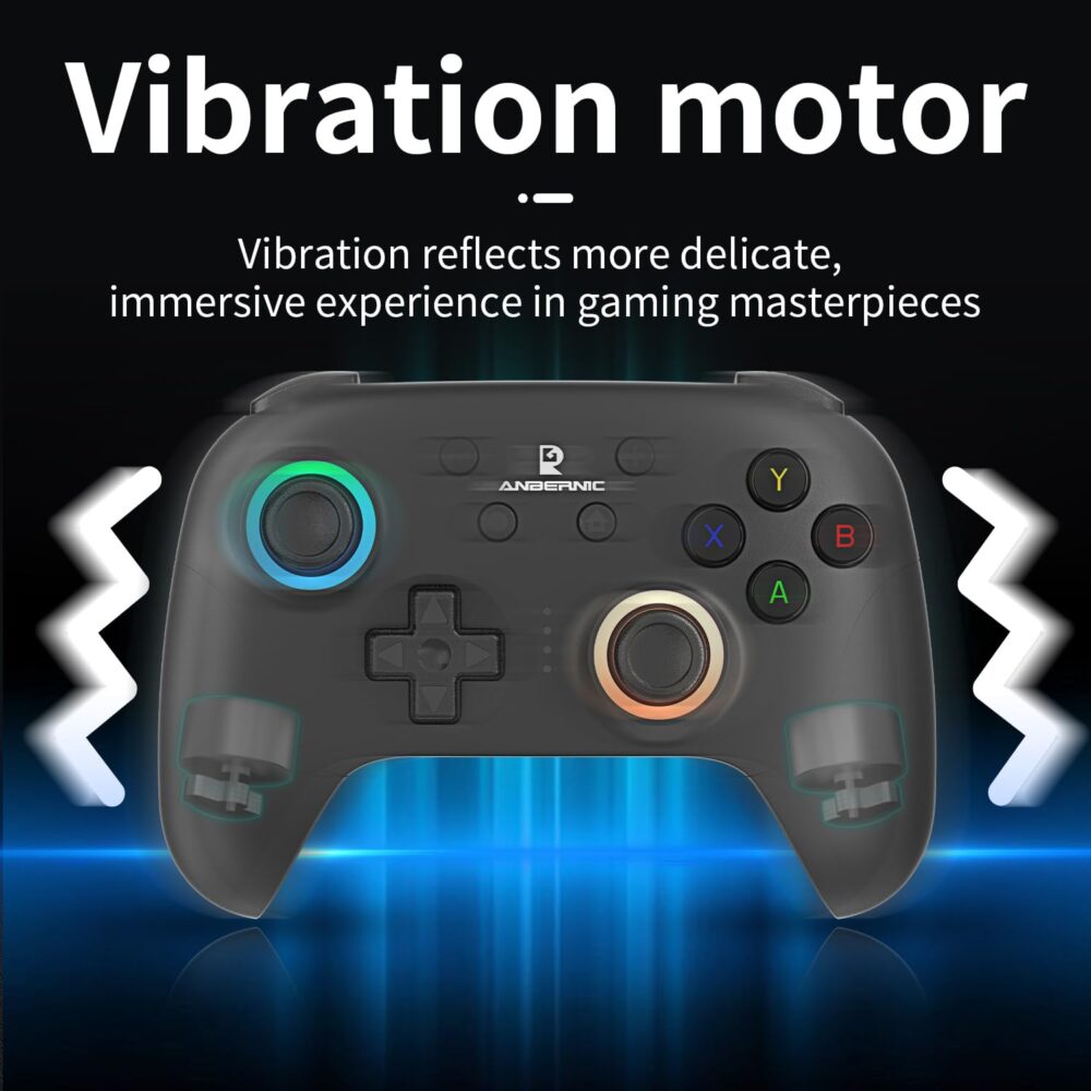 Doriteney RG P01 Wireless Gaming Controller Compatible with Switch Game Controllers RG P01 2.4G Controller Gamepad for Bluetooth/PC/Steam/iOS/Android/Switch Hall Effect RGB Lights - Image 5
