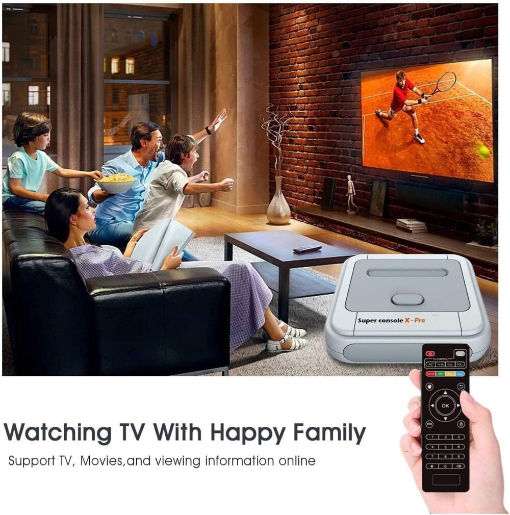 Kinhank Super Console X Pro with 65,000+ Classic Games, 256G Retro Video Game Console for 4K TV HD/AV Output, Dual Wireless Controllers, Up to 5 Players,Gift - Image 6