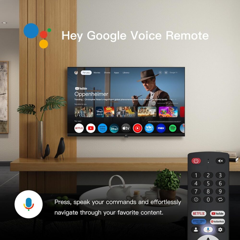 FPD 40-inch Smart TV, 1080p Google TV with Google Play Built-in Google Cast, HDR 10, Dolby Audio, Voice Remote, Full HD Flat Screen Television (Palette-Series, CG40-P3, 2024) - Image 6