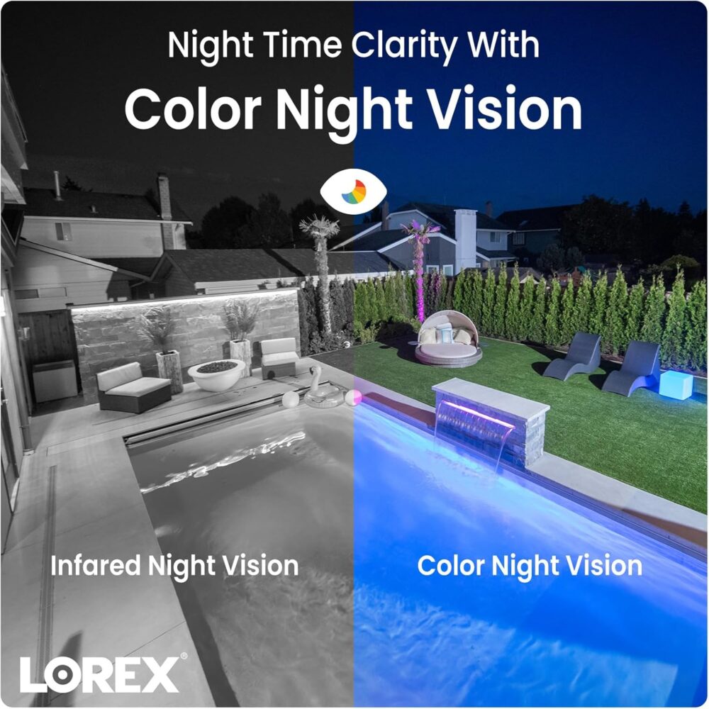 Lorex Fusion 4K PoE Outdoor/Indoor Smart Home Security Camera System, 4TB NVR, White – 7 Bullet IP Cameras, 16 Channel (Wired & Fusion WiFi) Monitoring, Color Night Vision, Smart Motion Detection Plus - Image 4