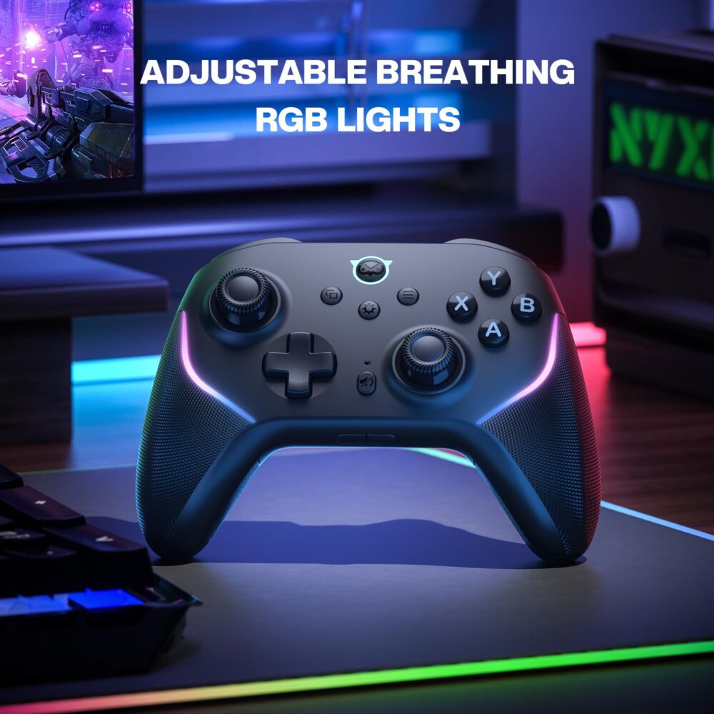 NYXI Master P1 Wireless PC Controller, 1000Hz Polling Rate, Hall&Micro 2-in-1 Adjustable Triggers, Hall Effect Joystick, Mute control, Turbo, Vibration, Programmable Buttons for PC/Switch/iOS/Android - Image 10