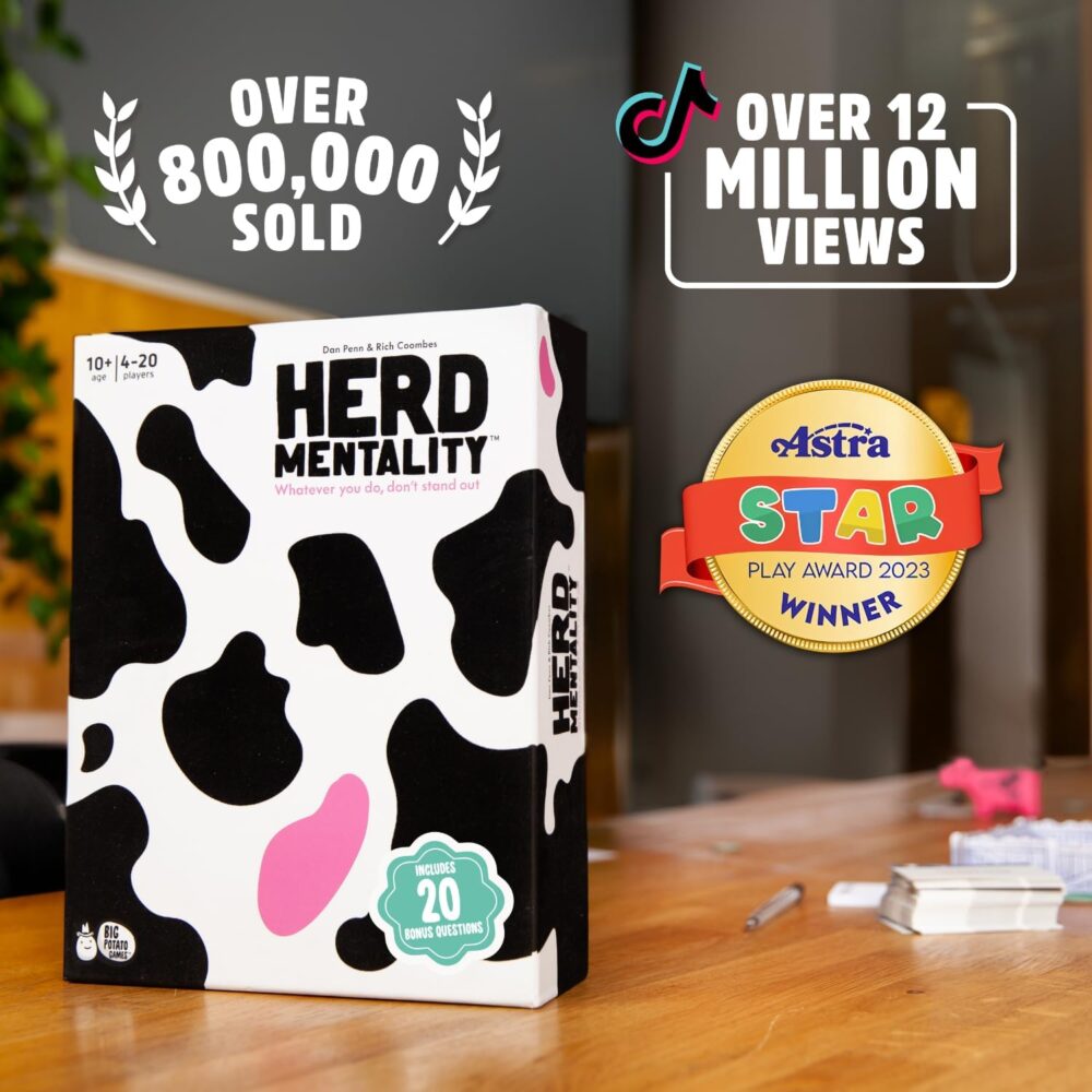 Big Potato Herd Mentality: Udderly Hilarious Board Game for Spring Break Fun | Easy Setup & Play | The Perfect Easter Basket Essential for 4-20 Players | Includes 20 Extra Exclusive Question Cards - Image 3