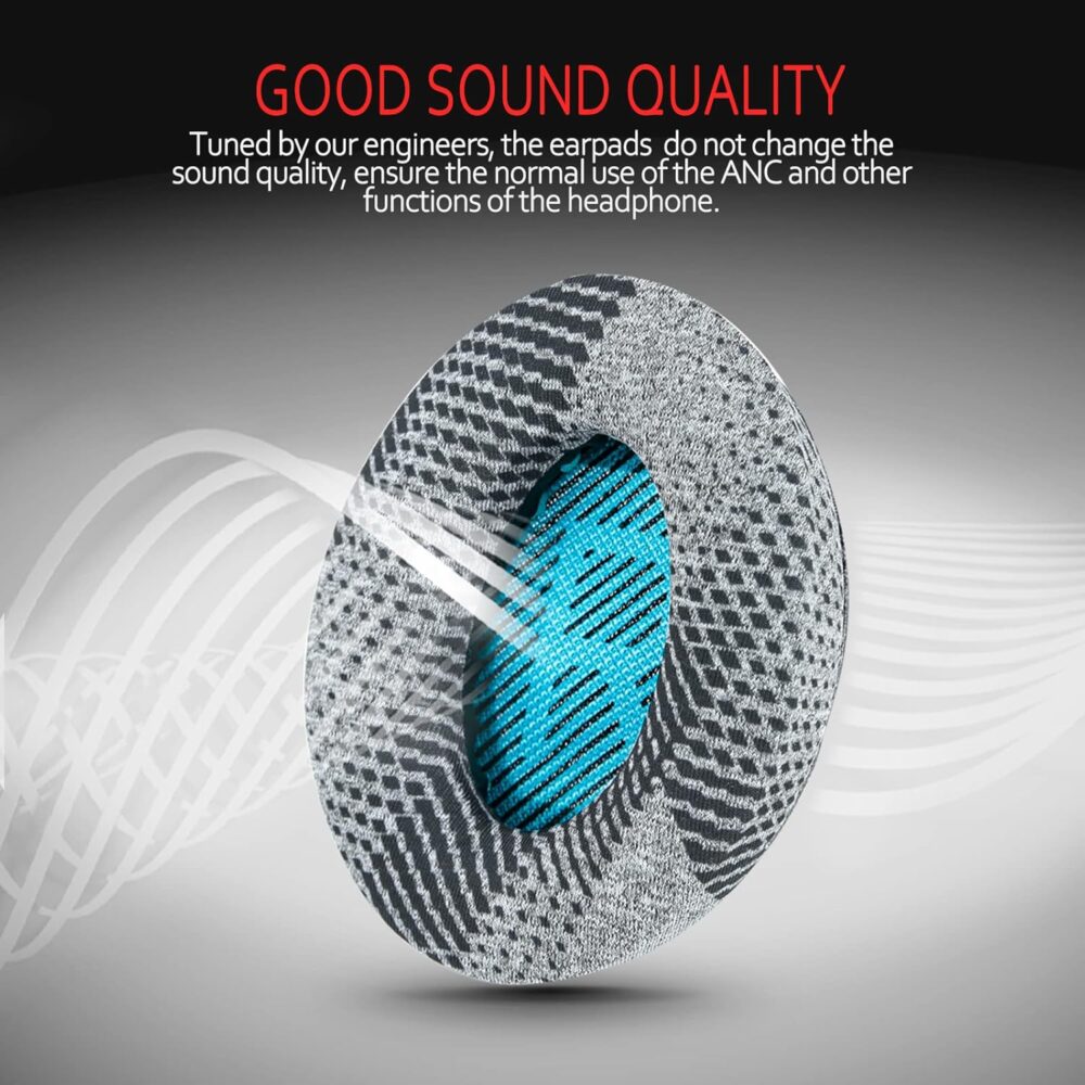 Instant-Chill Professional Bose Headphones Ear Pads, Fits Bose QuietComfort 35 ii /QC35 /QC25 /QC2 /QC15 /Ae2 /Ae2i /Ae2w /SoundTrue & SoundLink(Over-Ear), Cooling-Gel, by Krone Kalpasmos – Blue Scrim - Image 3