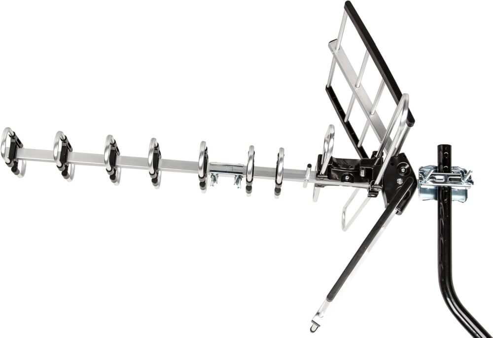 Five Star HDTV Antenna Upgraded 2025 Version VHF/UHF 4K 200 Miles Range with Antenna Splitter Support 4 Tvs & 40ft RG6 Cable, ATSC 3.0 Ready, Mounting Hardware Included - Image 6