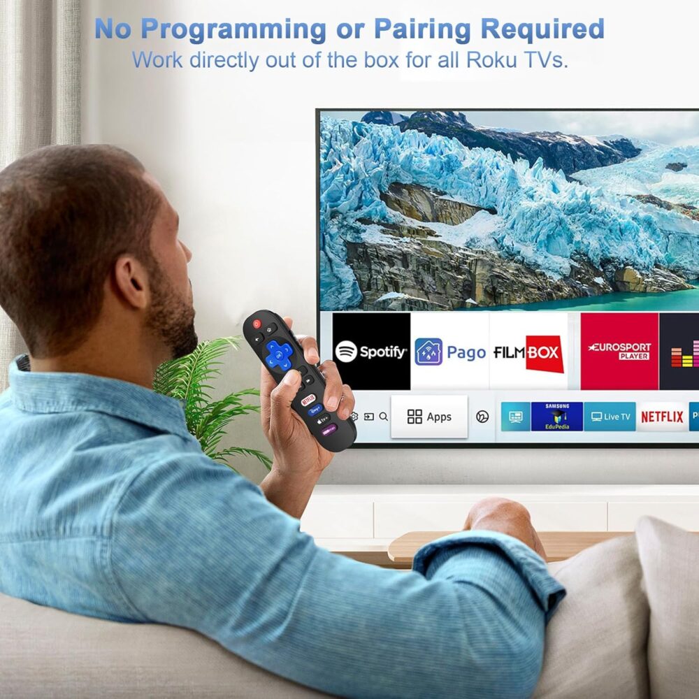 Gvirtue【2 Pack】 Remote Control Only Replacement for Roku-TV, for TCL Roku/Hisense Roku/Onn Roku/Sharp Roku/Insignia Roku/Element Roku/Westinghouse Roku Smart TVs (Only Applies to Roku TV) - Image 5