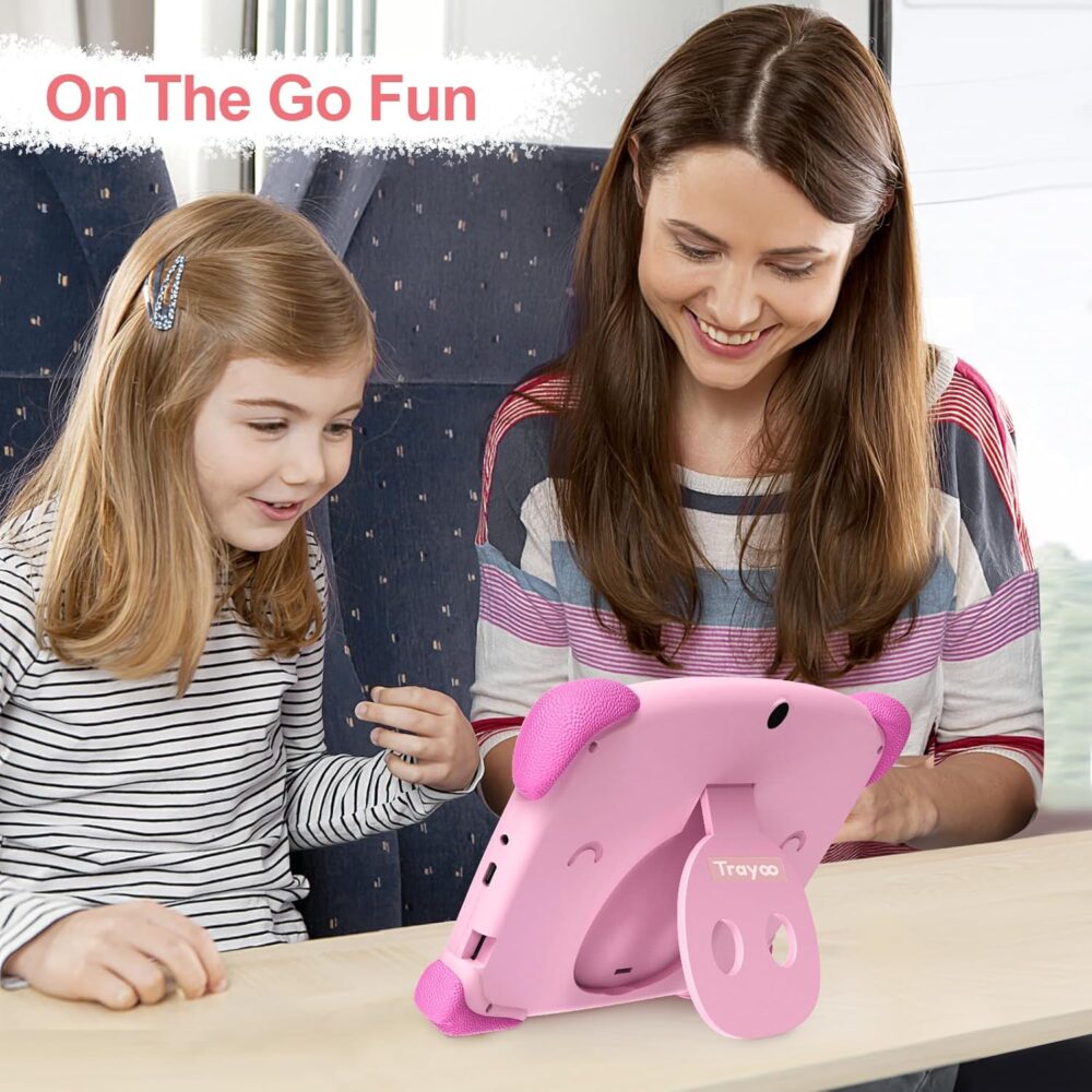 Kids Tablet 7 Toddler Tablet for Kids, 32GB Tablet for Toddler Learning, Children Tablet with WiFi, Camera, IPS Screen, Parent Controls, Pre-Installed Apps, for Boys Girl(Roser) - Image 7