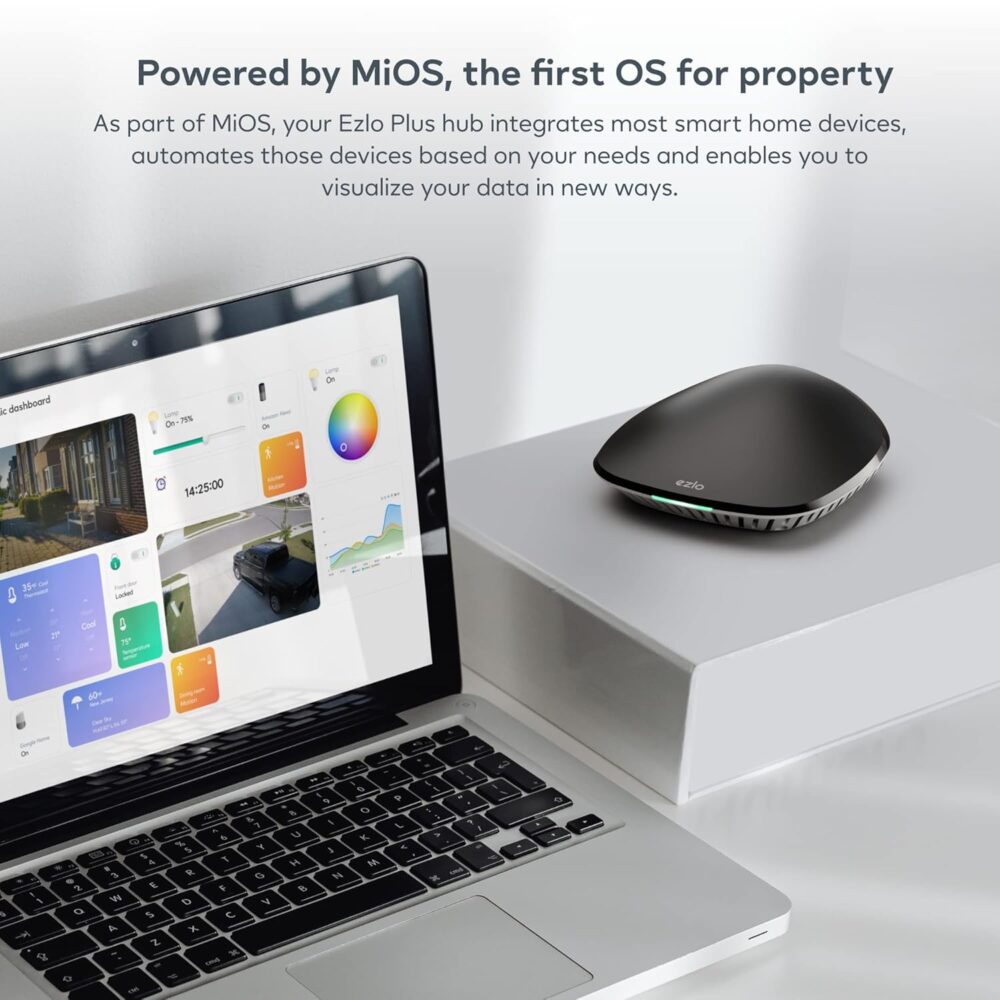 Ezlo Plus Smart Home Hub with Zigbee & Z-Wave. Works with Wi-Fi Devices Associated with Amazon Alexa Devices & Google Assistant to Control Smart Locks, Smart Lights, Smart Switch and CCTV Cameras - Image 4