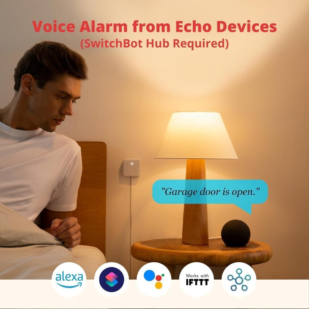 SwitchBot Door Alarm Contact Sensor - Smart Home Security Wireless Window Alarm and Door Sensor, Add SwitchBot Hub to Make it Compatible with Alexa - Image 7