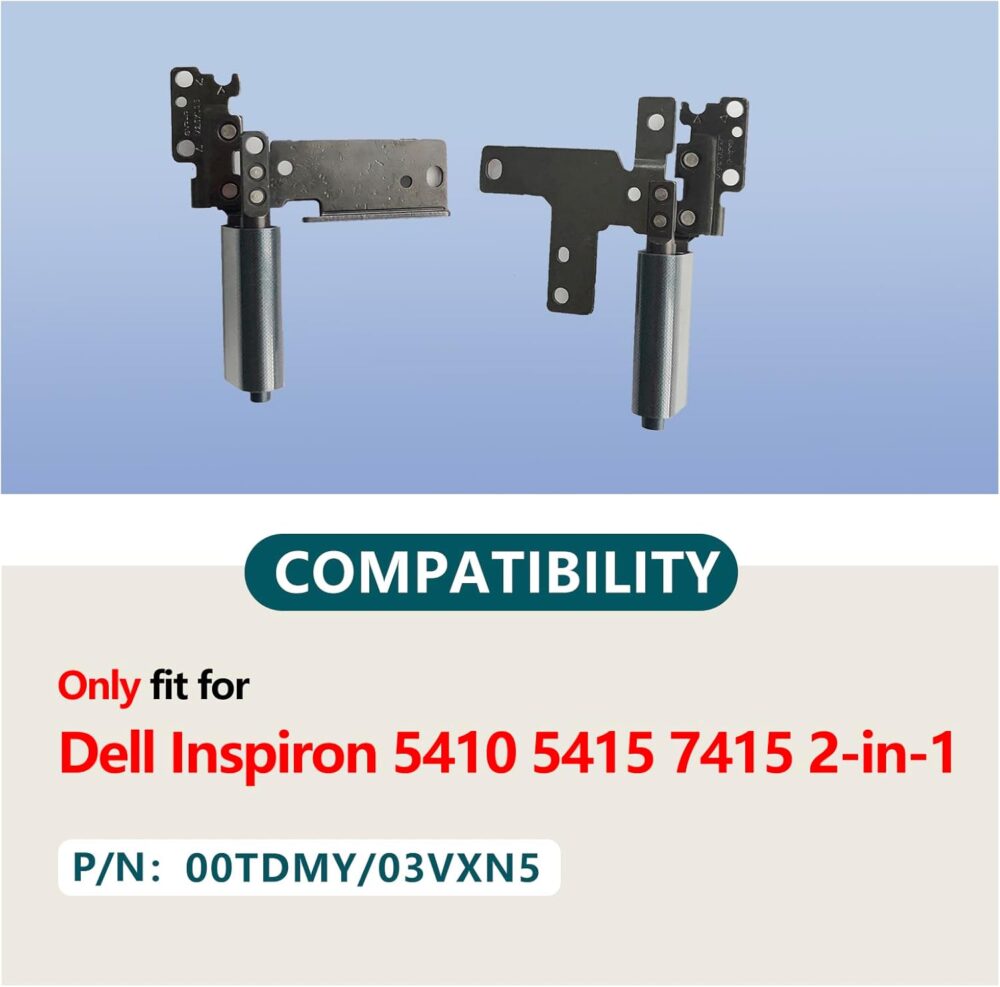 Replacement Laptop Hinges for Dell Inspiron 5410 5415 7415 2-in-1 Laptop L+R Hinges,P/N: 00TDMY 03VXN5(Not Fit for 7420 7425 Series Laptop) - Image 3