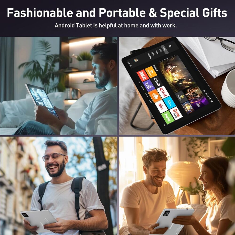 2025 Tablet, Android Tablets 10 inch Tablet PC with Octa-core CPU 14GB RAM +128GB ROM + 1TB Expand, 7000mAh Battery, 1280 * 800 Incell Screen, 5G/2.4G WiFi + 4G LTE, BT 5.0, Dual Cameras - Image 10